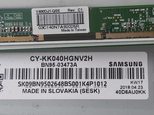 BN94-12398F (BN41-02568B) SAMSUNG UE40MU6400U Ecran Innolux 11921Y 11924F 12405A - imagine 3