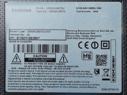 BN94-11233M BN41-02528A SAMSUNG UE40KU6072U BN94-10798B BN94-11233L - imagine 4