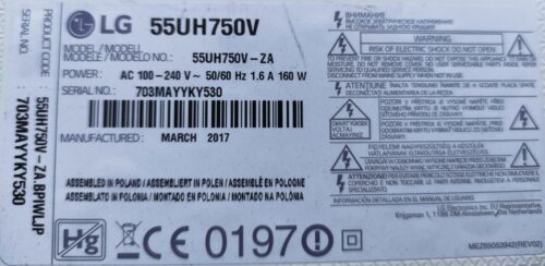 EAX66818104 (1.0) EBT64255902 Lg 55UH750V-ZA - Image 5
