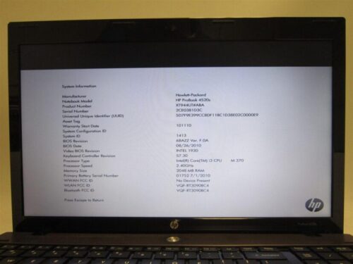 Placa de baza Hp probook 4520S 4720s 4525S 4725s 48.4GK06.011 - imagine 4