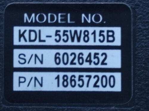 1-889-202-23 Sony Kdl-55w815B A1999744C (173457423) - Image 5