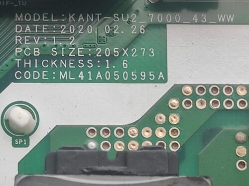 BN9651896C KANT-SU2_7000_43_WW Samsung UE43TU7125K UE43TU7005K UE43Tu7100K - Image 3