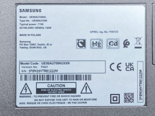 BN9650001E SU2E_JDM REV 1.1 Samsung UE50AU7092U-XXN XXH UE50AU7095U - imagine 4