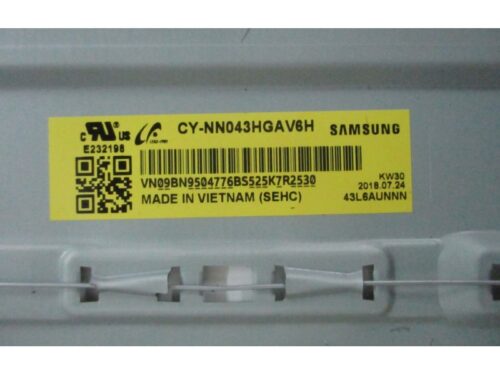 CY-NN043HGAV6H CY-NN043HGAV6V 43L6AUNNN 4k display panel ecran Samsung UE43NU7199U UE43NU7192U UE43nu71 22 20 90 92 99 05k - Image 2