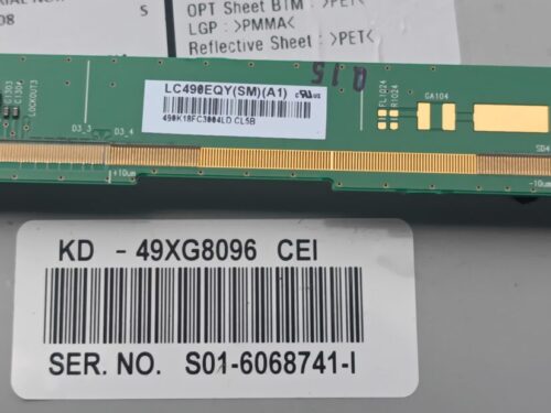 1-982-626-51 173684251 Sony KD-49XG8096 KD-49XG8196