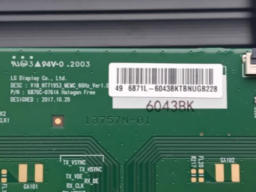6870C-0761A 6871L-6043B tcon Sony KD-49XG8096