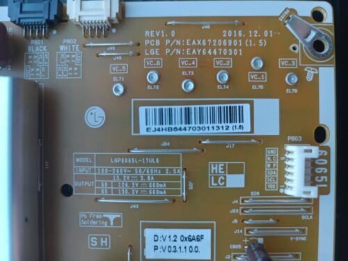 EAX67206901 LGP6065L-17UL6 Eay64470301