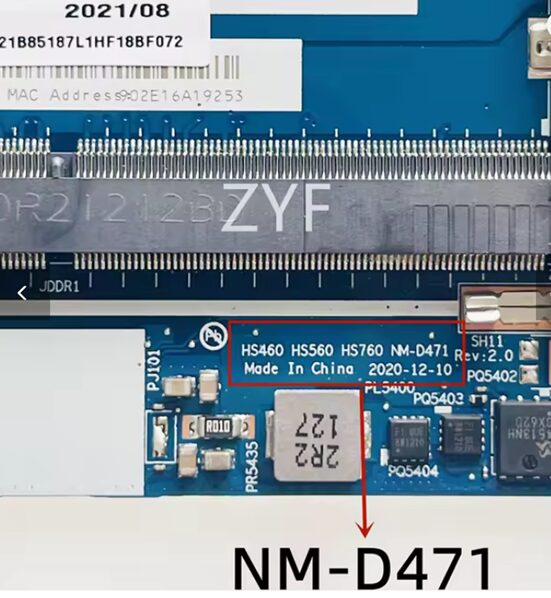 Placa de baza laptop Lenovo ideapad 3 15ITL6 NM-D471 17ITL6 14ITL6 i5-1135g7 - imagine 5